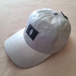 Free People Movement Simple Stunner Baseball Cap Silver Gray Reflective Logo NWT